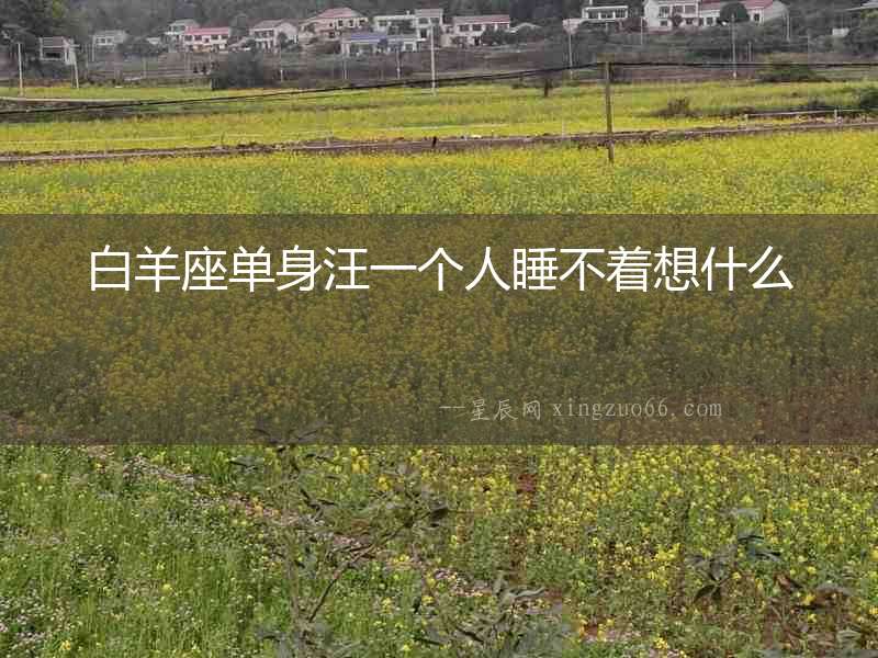 白羊座單身汪一個(gè)人睡不著想什么