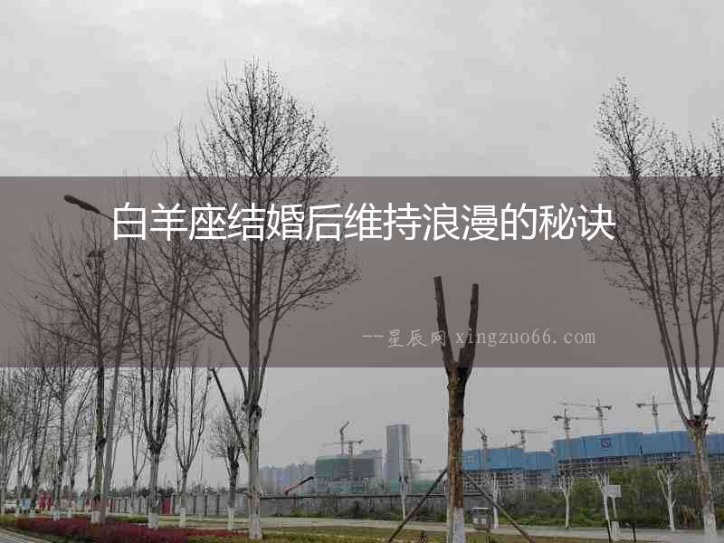 白羊座結(jié)婚后維持浪漫的秘訣