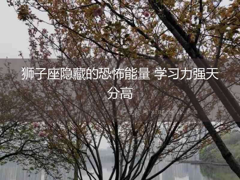獅子座隱藏的恐怖能量 學習力強天分高