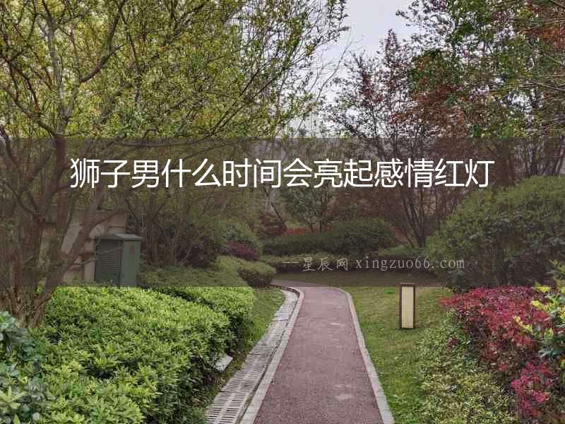 獅子男什么時間會亮起感情紅燈