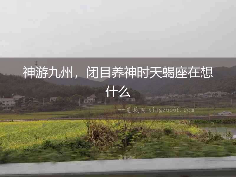 神游九州，閉目養神時天蝎座在想什么