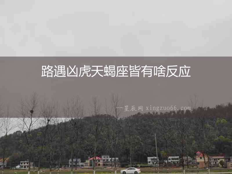 路遇兇虎天蝎座皆有啥反應