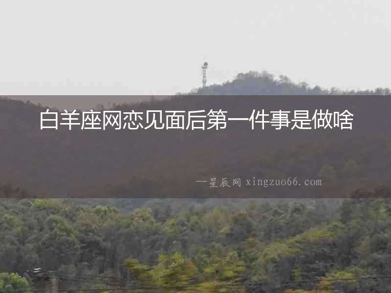 白羊座網戀見面后第一件事是做啥