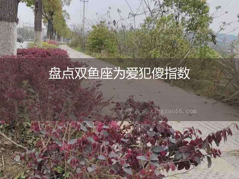 盤(pán)點(diǎn)雙魚(yú)座為愛(ài)犯傻指數(shù)