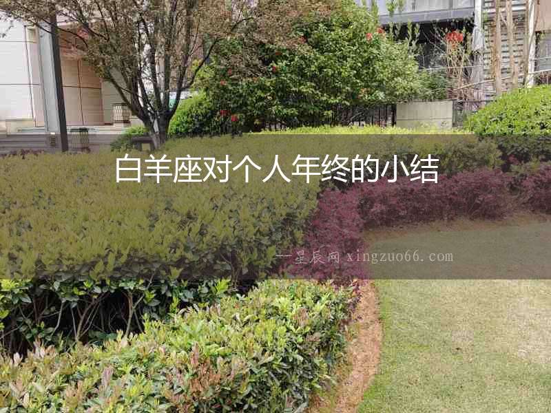 白羊座對個人年終的小結