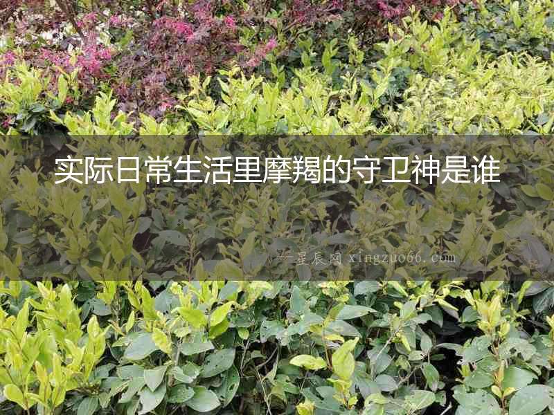實際日常生活里摩羯的守衛神是誰