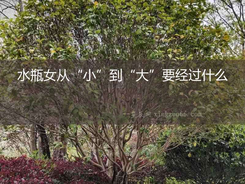 水瓶女從“小”到“大”要經過什么