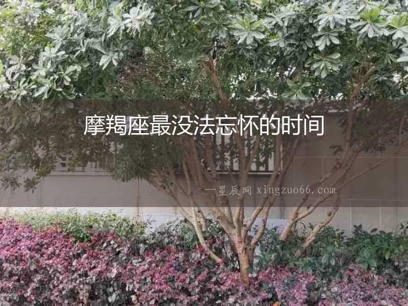 摩羯座最沒法忘懷的時間