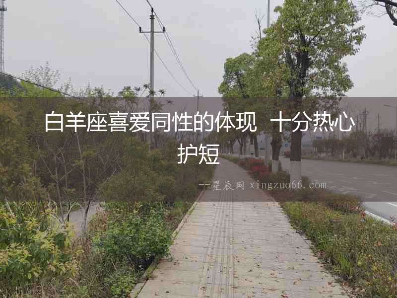 白羊座喜愛同性的體現  十分熱心護短