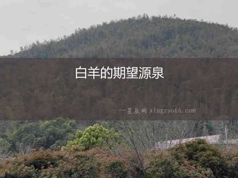 白羊的期望源泉