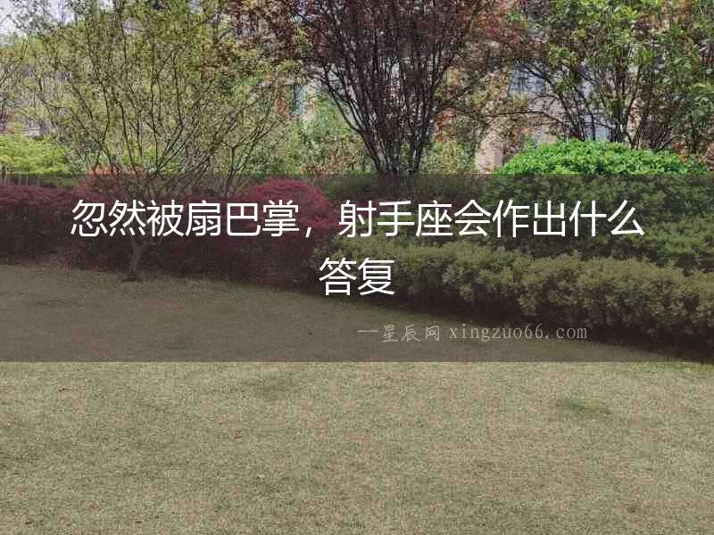 忽然被扇巴掌，射手座會作出什么答復