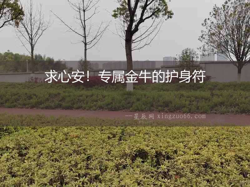 求心安！專屬金牛的護(hù)身符