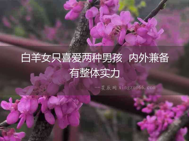 白羊女只喜愛兩種男孩  內(nèi)外兼?zhèn)溆姓w實(shí)力
