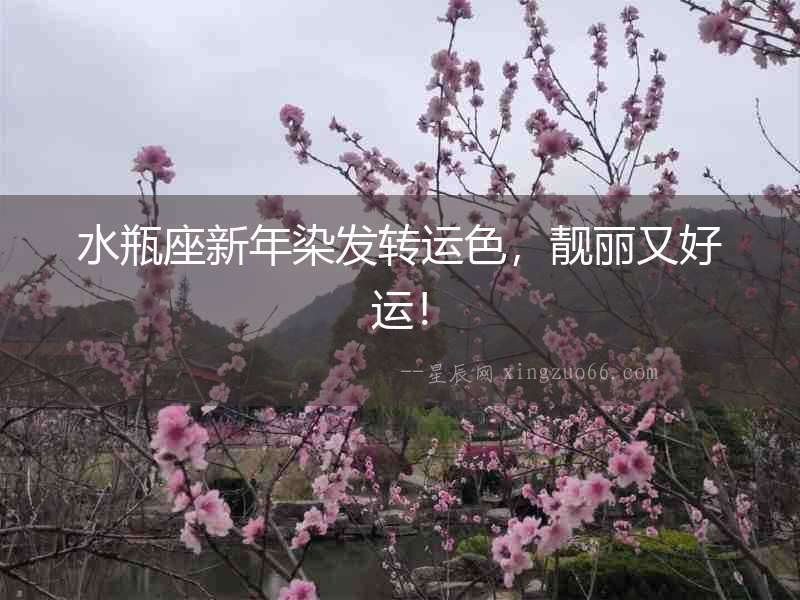 水瓶座新年染發(fā)轉(zhuǎn)運色，靚麗又好運！
