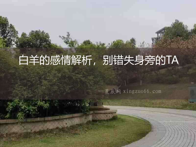 白羊的感情解析，別錯失身旁的TA