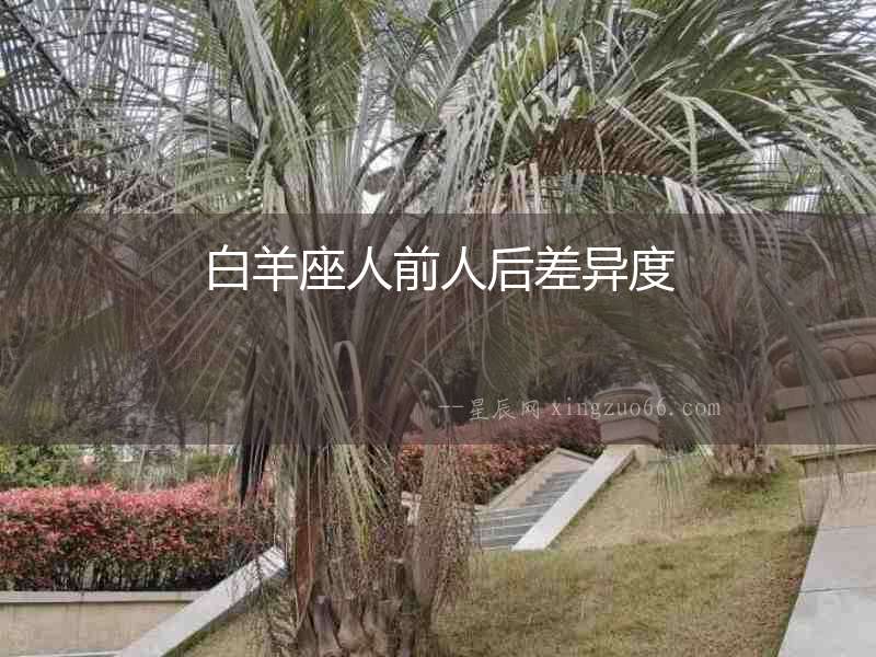 白羊座人前人后差異度
