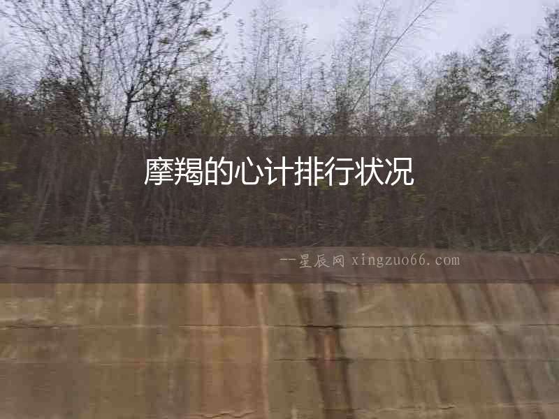 摩羯的心計排行狀況