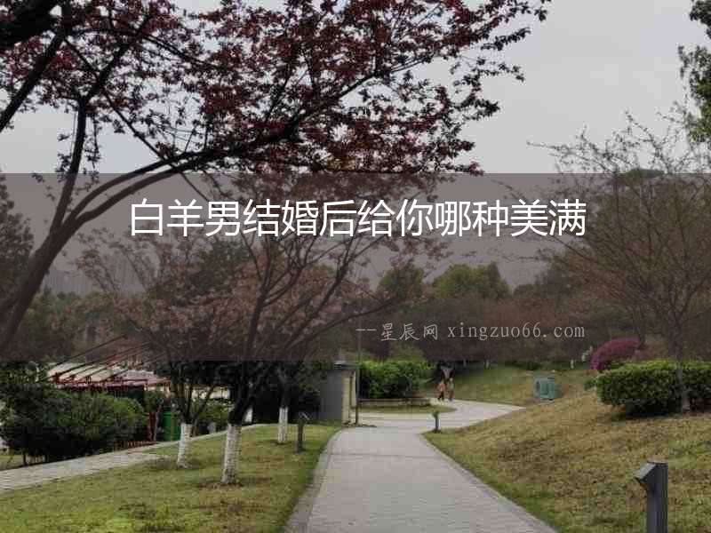 白羊男結婚后給你哪種美滿