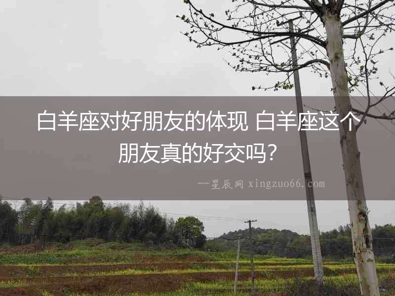 白羊座對好朋友的體現 白羊座這個朋友真的好交嗎？