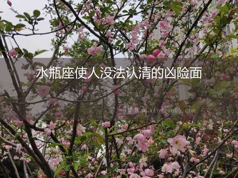 水瓶座使人沒法認清的兇險面