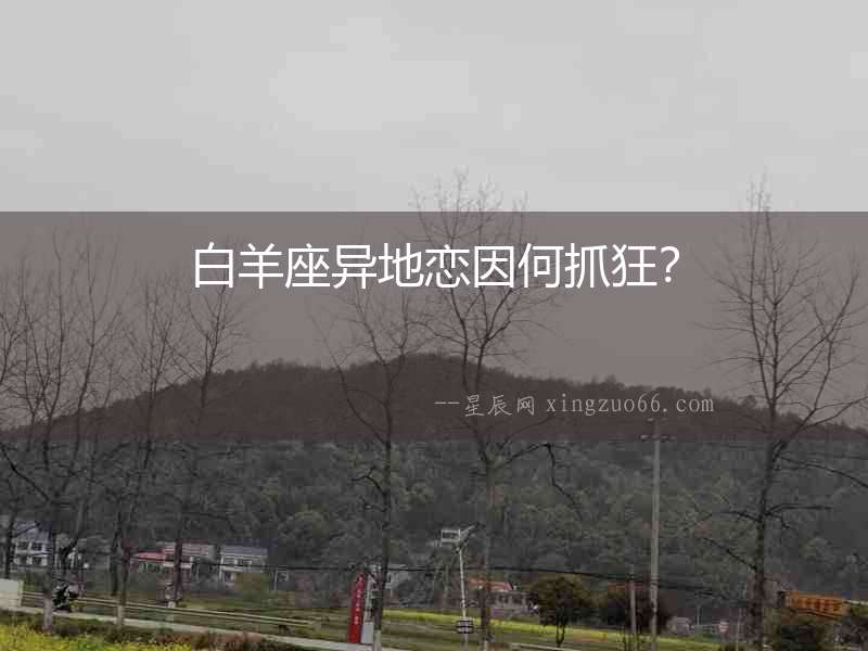 白羊座異地戀因何抓狂？