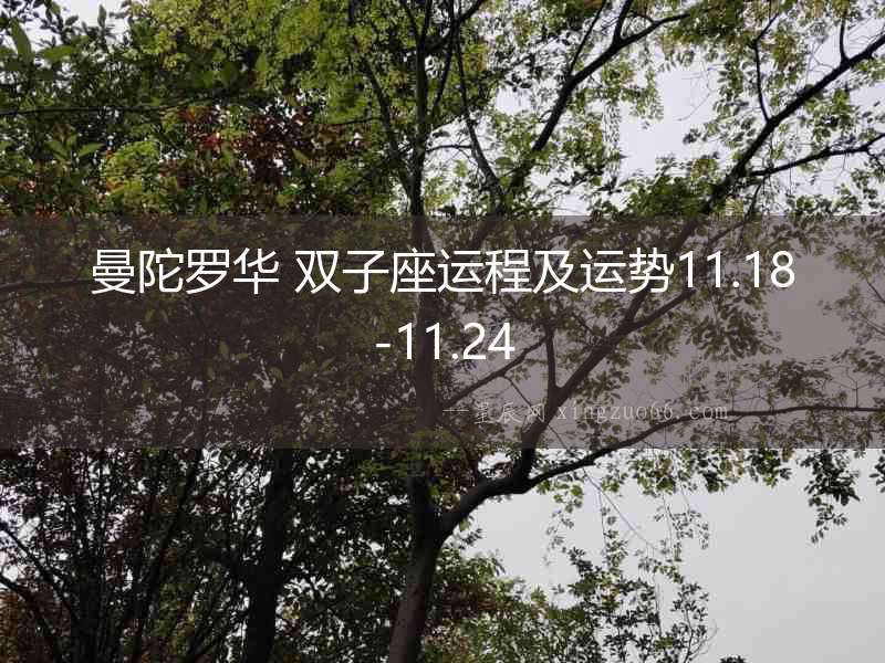 曼陀羅華 雙子座運程及運勢11.18-11.24