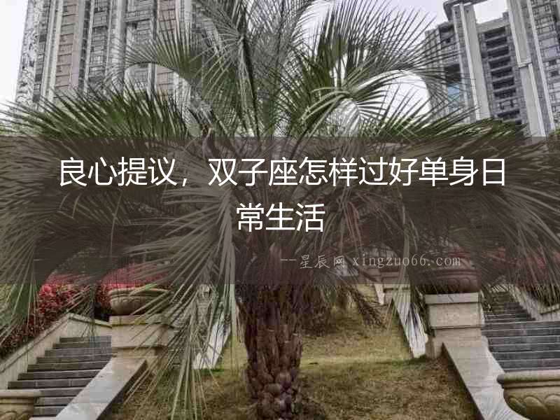 良心提議，雙子座怎樣過好單身日常生活
