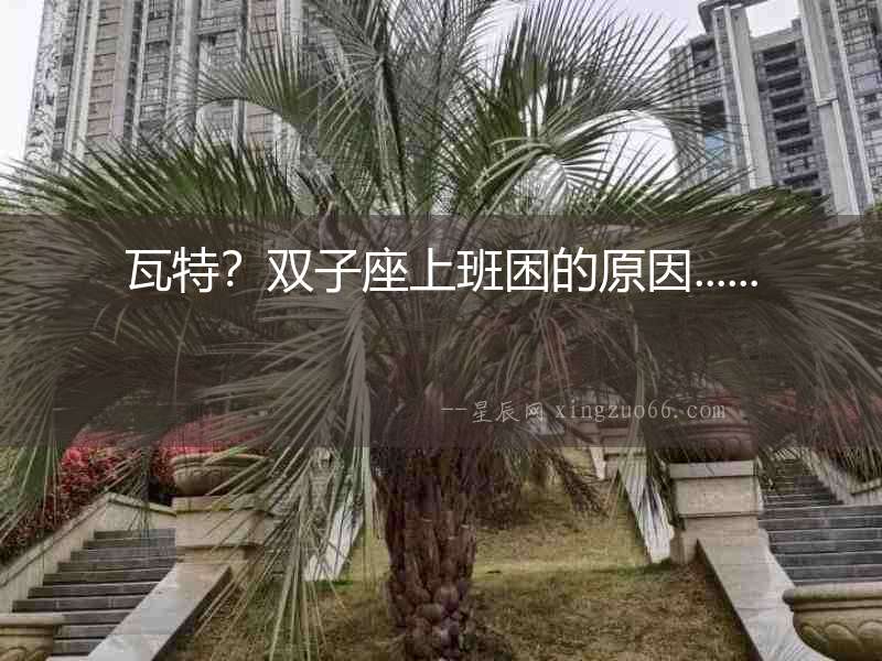 瓦特？雙子座上班困的原因......