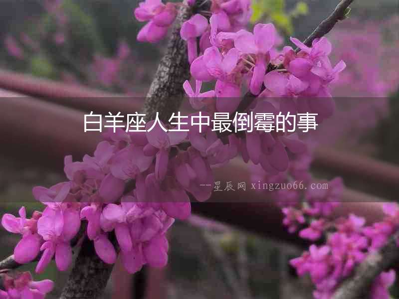 白羊座人生中最倒霉的事