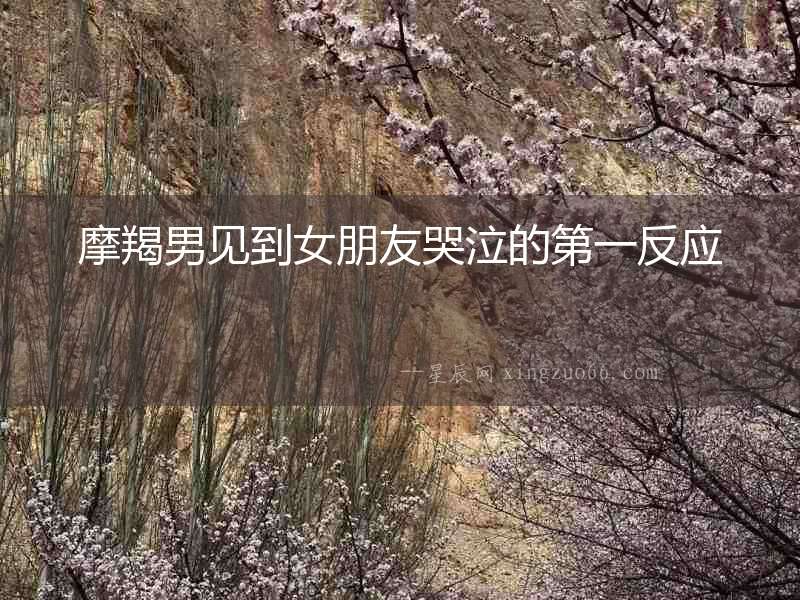 摩羯男見到女朋友哭泣的第一反應