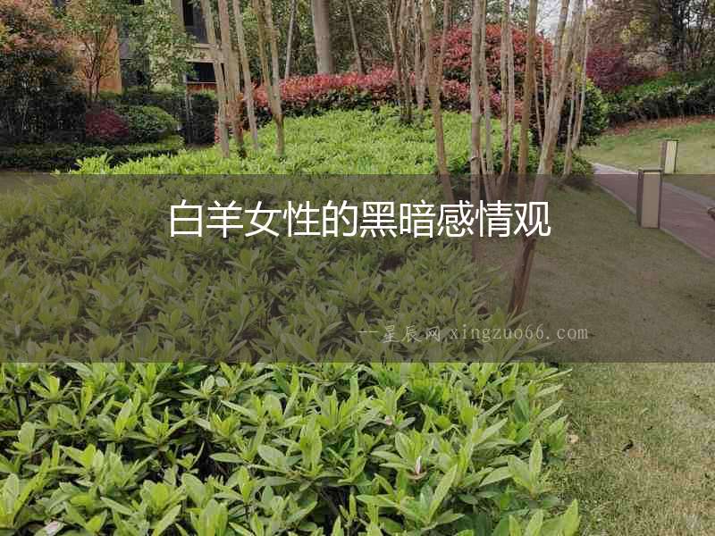 白羊女性的黑暗感情觀