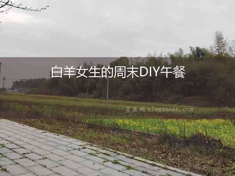 白羊女生的周末DIY午餐