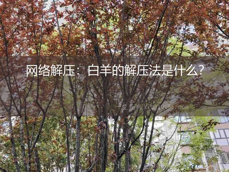 網(wǎng)絡(luò)解壓：白羊的解壓法是什么？