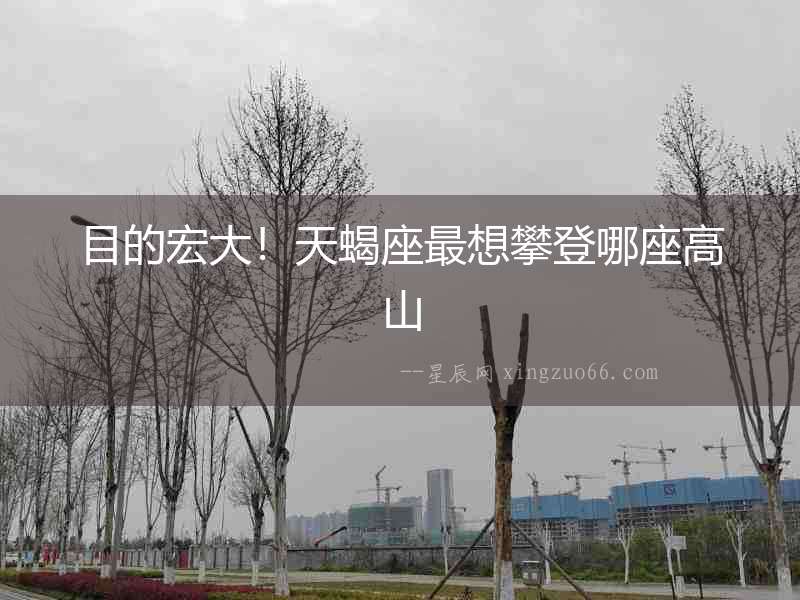 目的宏大！天蝎座最想攀登哪座高山