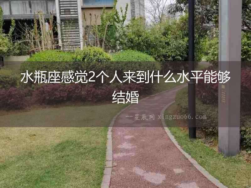 水瓶座感覺2個人來到什么水平能夠結婚