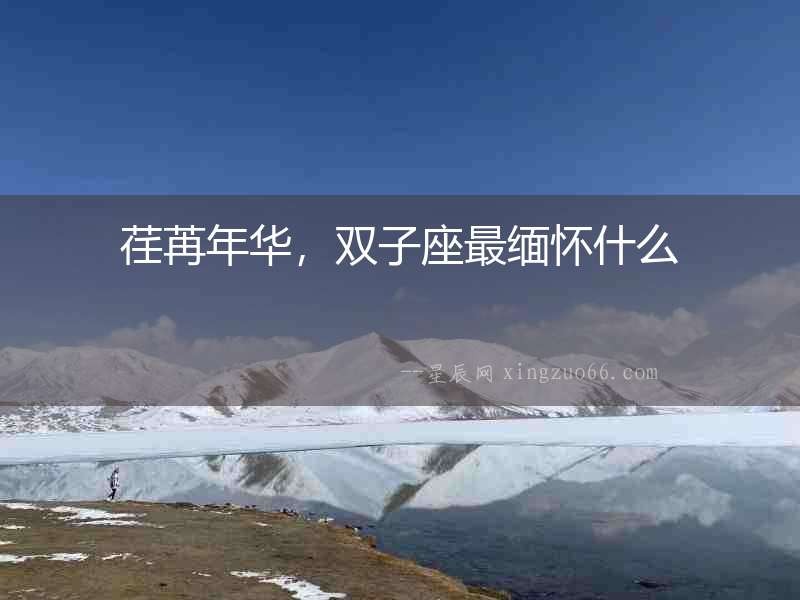 荏苒年華，雙子座最緬懷什么