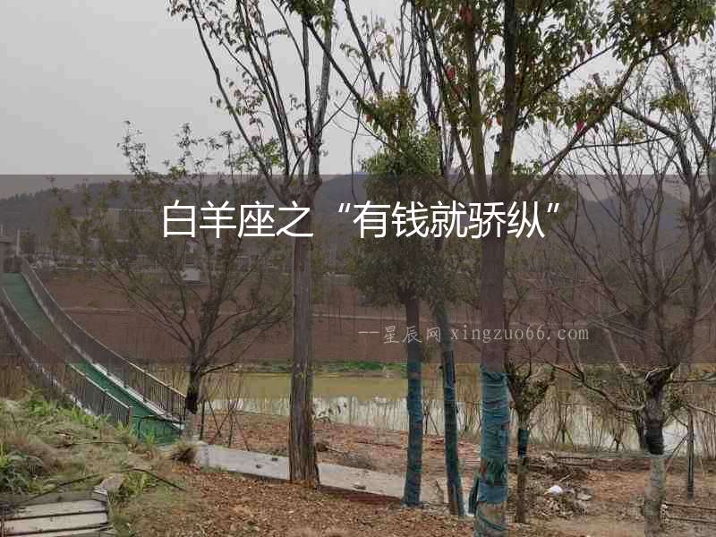 白羊座之“有錢就驕縱”