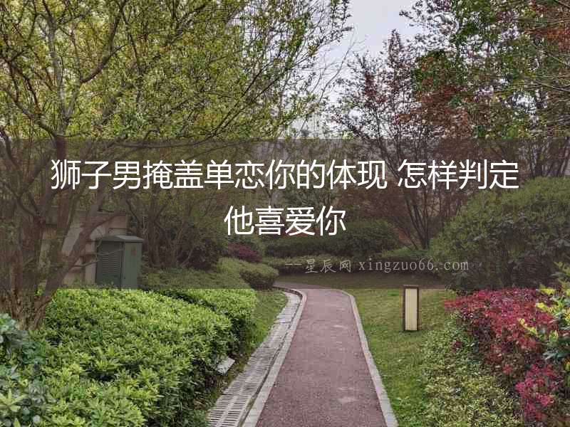 獅子男掩蓋單戀你的體現 怎樣判定他喜愛你