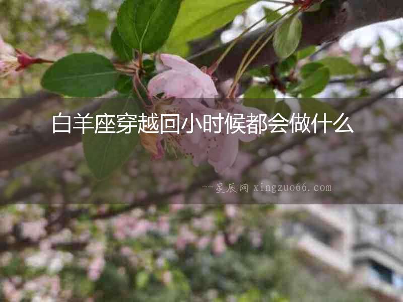 白羊座穿越回小時候都會做什么
