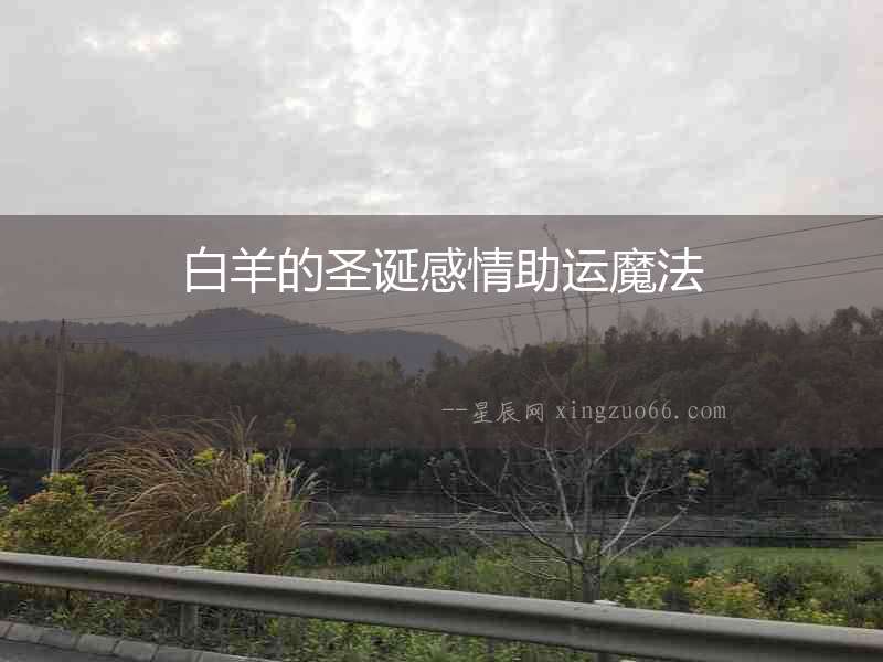 白羊的圣誕感情助運魔法