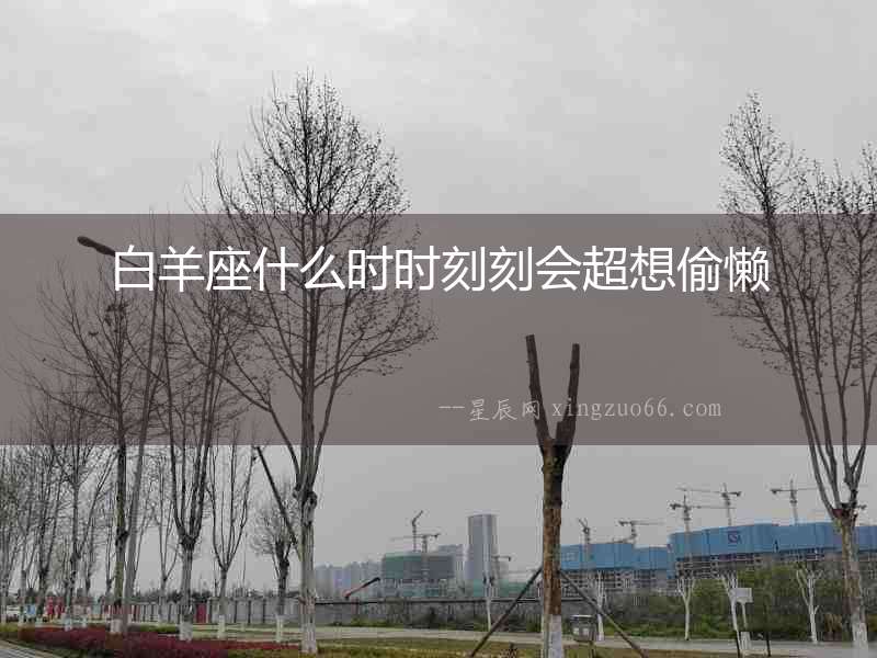 白羊座什么時(shí)時(shí)刻刻會超想偷懶