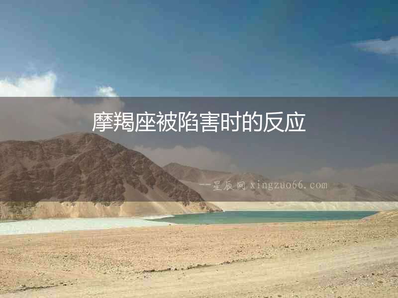 摩羯座被陷害時的反應