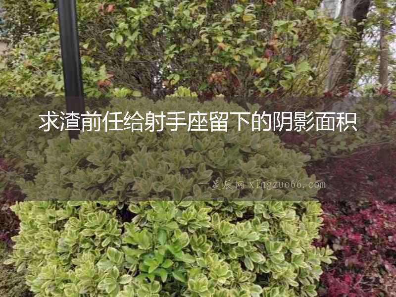 求渣前任給射手座留下的陰影面積
