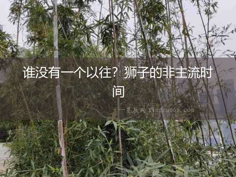 誰(shuí)沒(méi)有一個(gè)以往？獅子的非主流時(shí)間