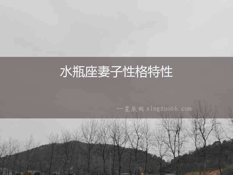 水瓶座妻子性格特性