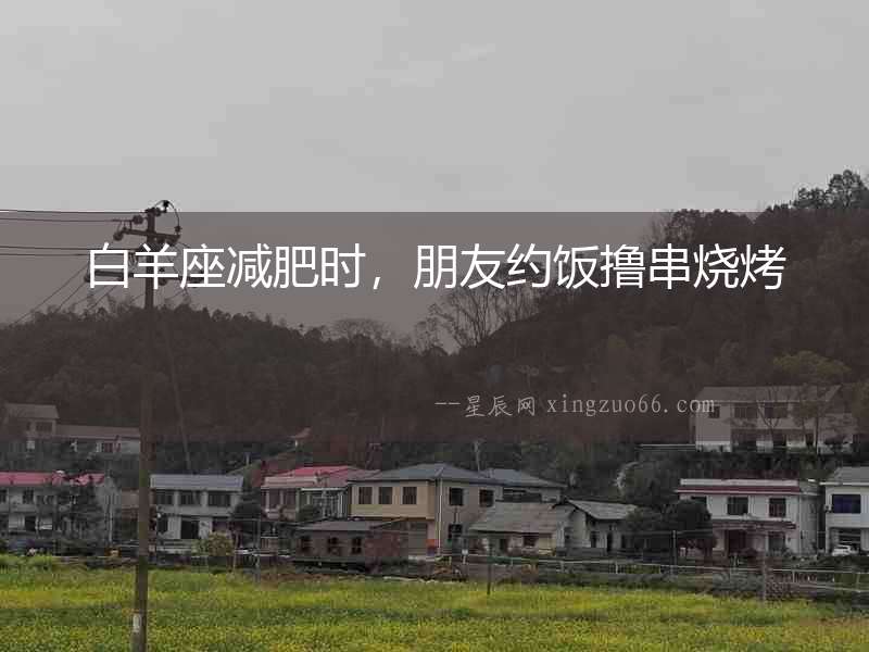 白羊座減肥時，朋友約飯擼串燒烤