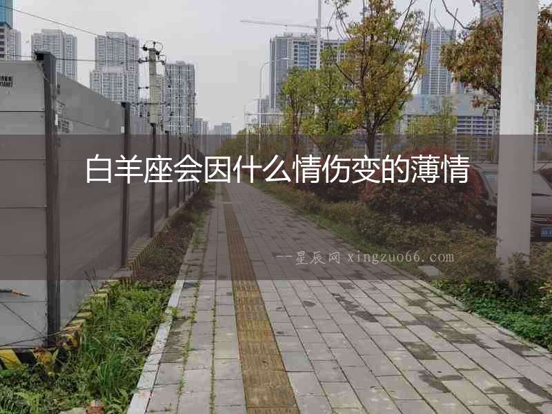 白羊座會(huì)因什么情傷變的薄情