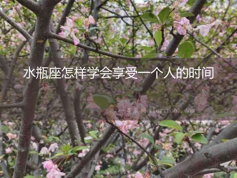 水瓶座怎樣學會享受一個人的時間