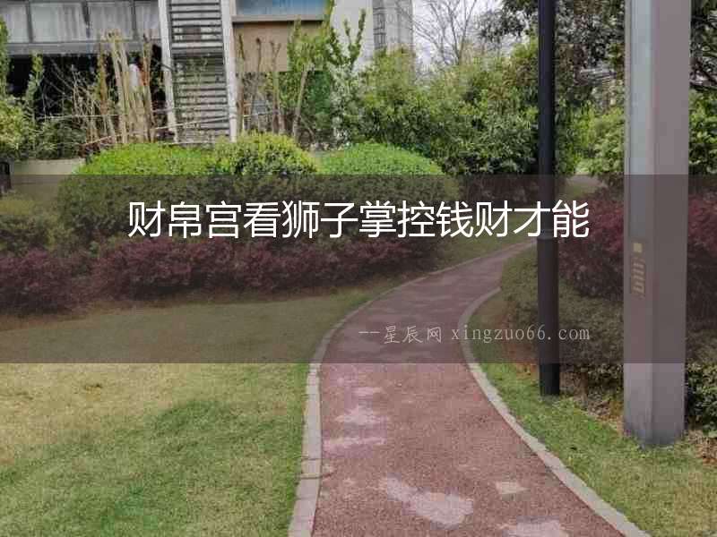 財帛宮看獅子掌控錢財才能