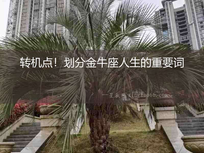 轉(zhuǎn)機(jī)點(diǎn)！劃分金牛座人生的重要詞